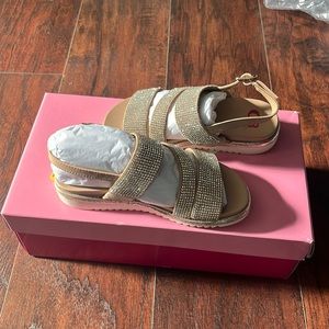 GB girls bedazzled sandals